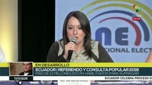 Titular del CNE ecuatoriano ofrece balance de la consulta popular