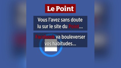 Comment continuer à voir les contenus du "Point" sur Facebook