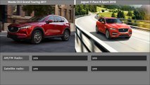 Jaguar F-Pace R-Sport 2018 Vs Mazda CX-5 Grand Touring 2018 Comparison price,engine,fuel,horsepower(720p)