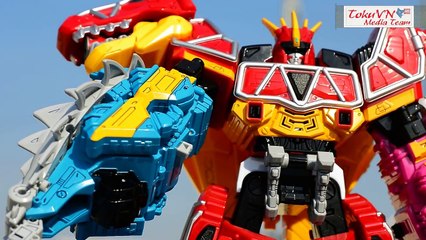 All DX Gattai Zyuden Sentai Kyoryuger new! DX 獣電戦隊キョウリュウジャー! Power Rangers Dino Charge Megazord!