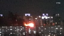 서울 반포동 아파트 옥상 불...