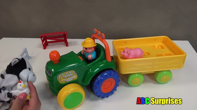 Learn Farm Animal Names and Sounds for Kids Best Toddler Learning Video Old Mcdonald ABC Surprises