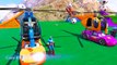 COLOR HELICOPTER on Truck & Spiderman Cars Cartoon for Kids & Colors for Children w Nursery Rhymes