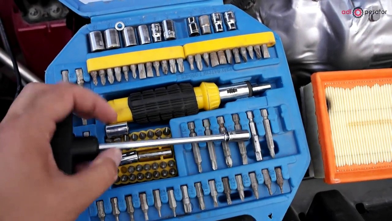 How to remove and replace air filter Peugeot - Citroen 1.6 HDI