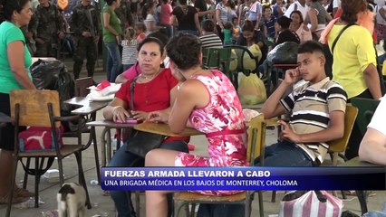 Fuerzas armadas llevaron una brigada medica a Choloma