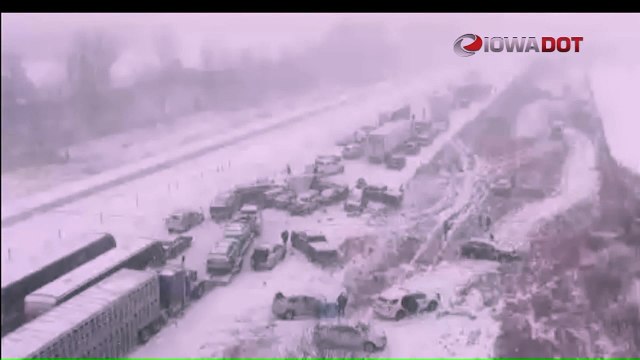 Dozens of Cars Involved in Crash on Iowa Highway