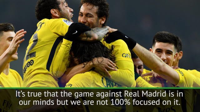 PSG not 100 per cent focused on Real clash - Emery