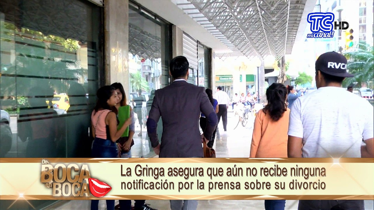 “La Gringa” asegura que aún no recibe ninguna notificación por la prensa sobre su divorcio