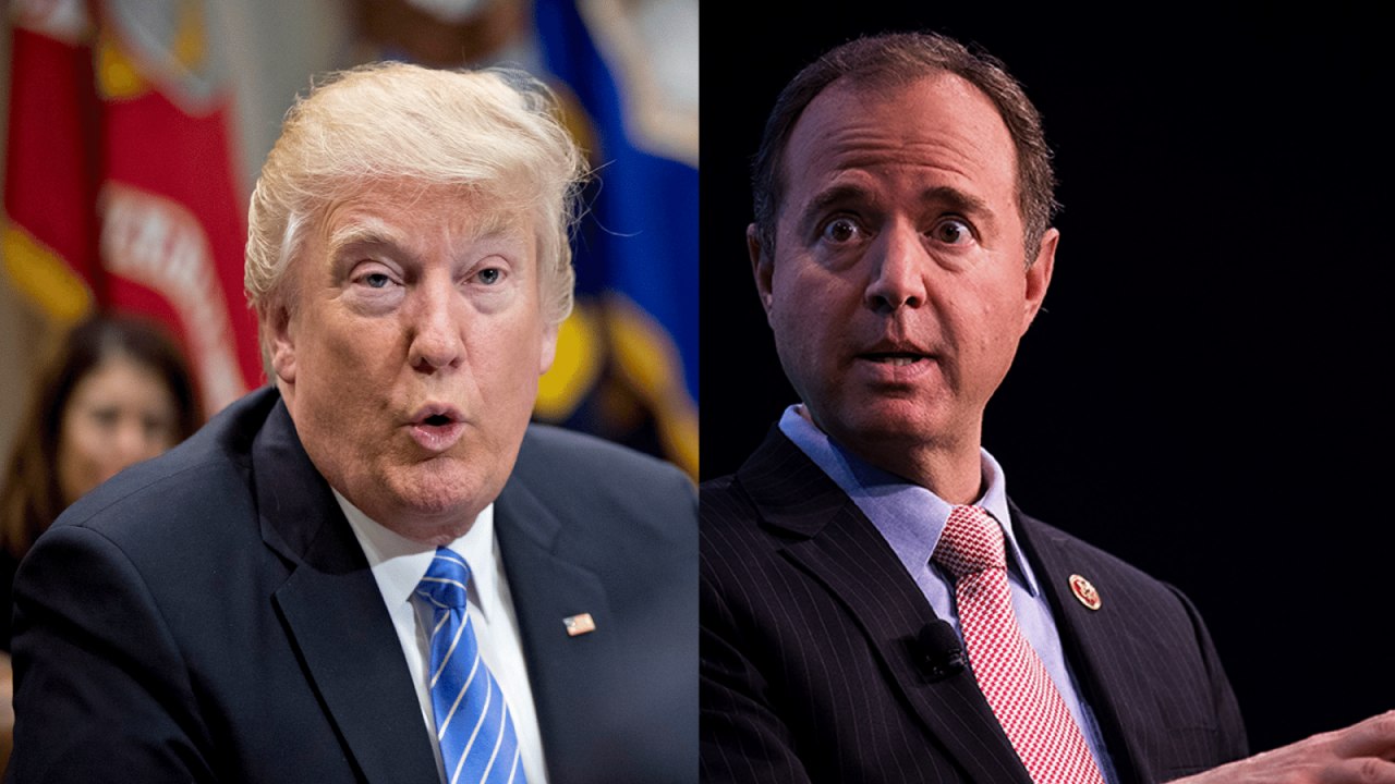 President Trump ignites feud with top Democrat Adam Schiff