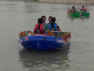 Boating start in park