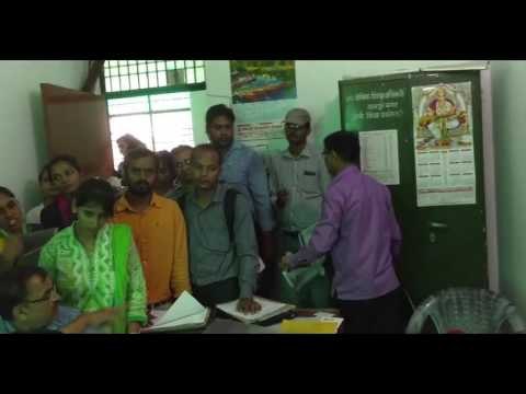 crowd in councelling of teacher recruitment