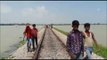 water reached on railway track ballia chapra rail route traffic operation stalled