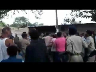two group fighting in durga poja
