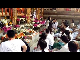 thailand reverent all gather in bodh gaya for worship