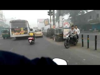 Heavy Smog in Sunday morning in Meerut