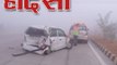 yamuna expressway accident 20 vehicles collide