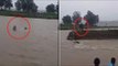 Police rescued 2 people who get stuck in middle of Ganga river
