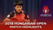 2018 Hungarian Open Highlights: Chen Xingtong vs Doo Hoi Kem (R16)