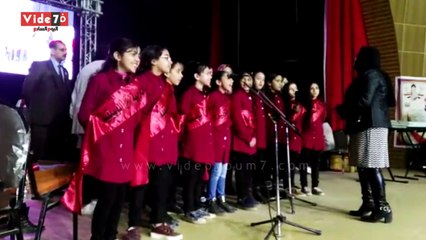 طلاب كفر الشيخ يستعرضون مشروعات الرئيس فى مهرجان حقك علينا