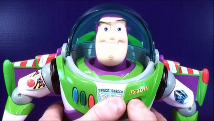 DISNEYS TOY STORY POWER BLASTER BUZZ TALKING ACTION FIGURE TOY REVIEW!!.