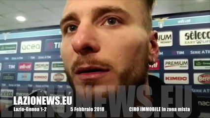 IMMOBILE dopo Lazio-Genoa 1-2