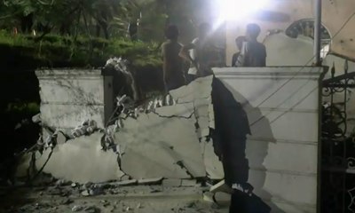 Tembok 100 Meter Ambruk Timpa Sejumlah Rumah di Kayu Tinggi