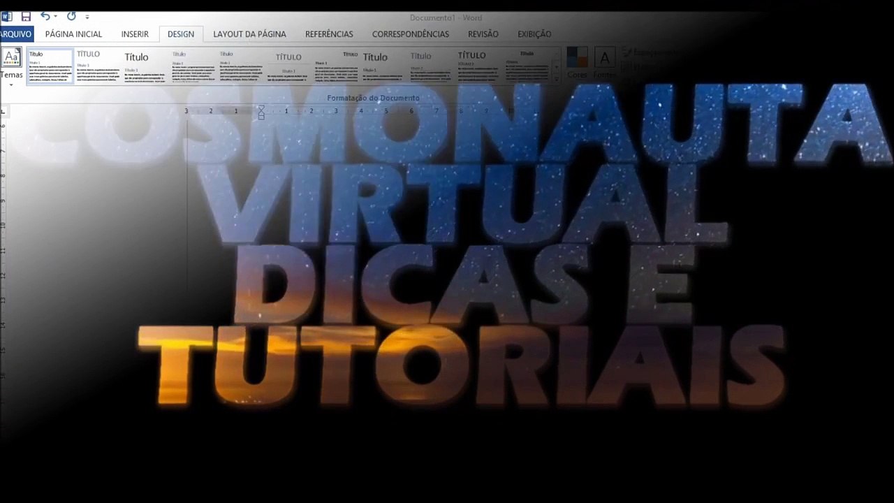 Como colocar marca dagua no Word 2013