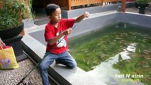 Mancing Mania Menangkap Ikan Dikolam Liburan Bersama Tori Airin