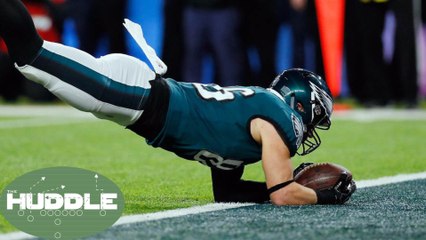 Catch or NO Catch!? Tight End Zach Ertz's Super Bowl Touchdown Sparks Controversy -The Huddle