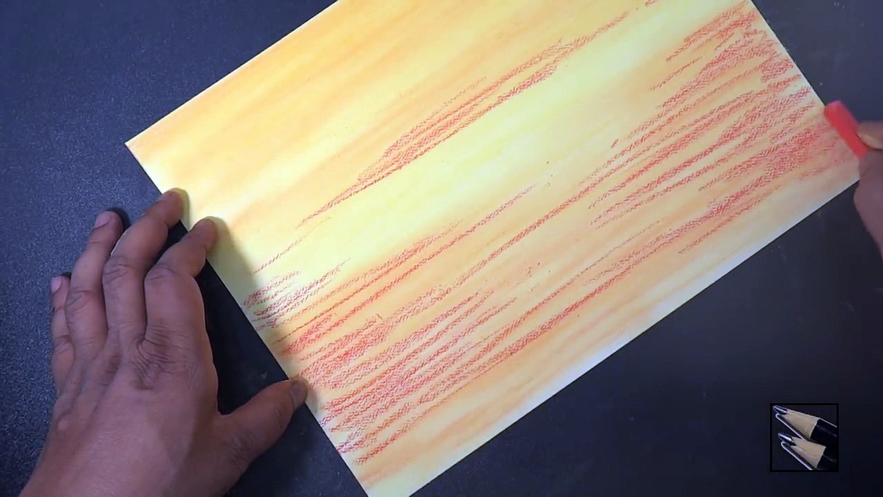 How to draw sunset with pastel - Return To Home - With Commentary