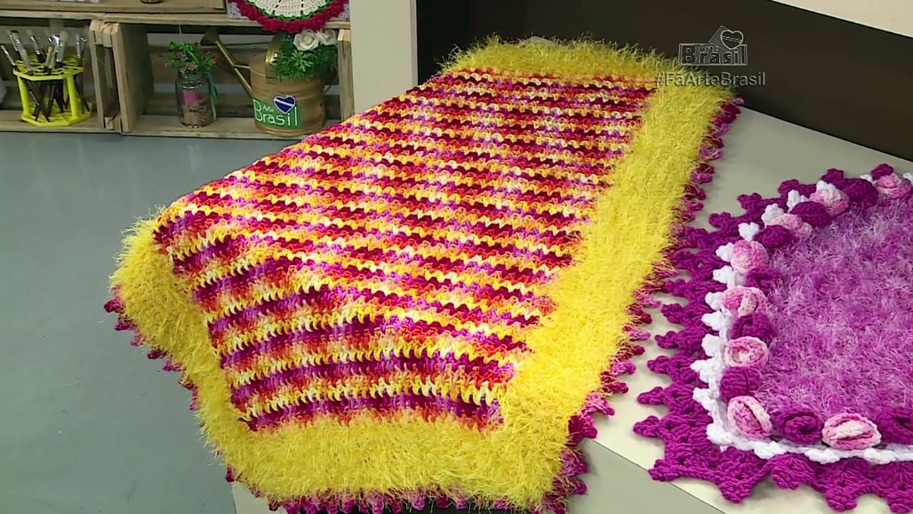 TAPETE PREMIUM LUXO EM CROCHÊ com Simone Eleotério - Programa Arte Brasil - 14/09/2017