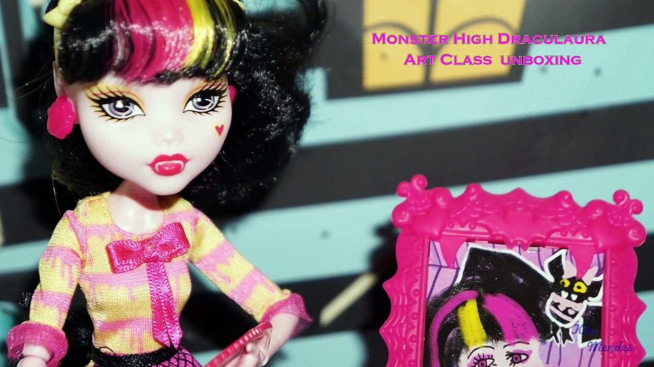 Monster High Draculaura Art Class doll unboxing/review