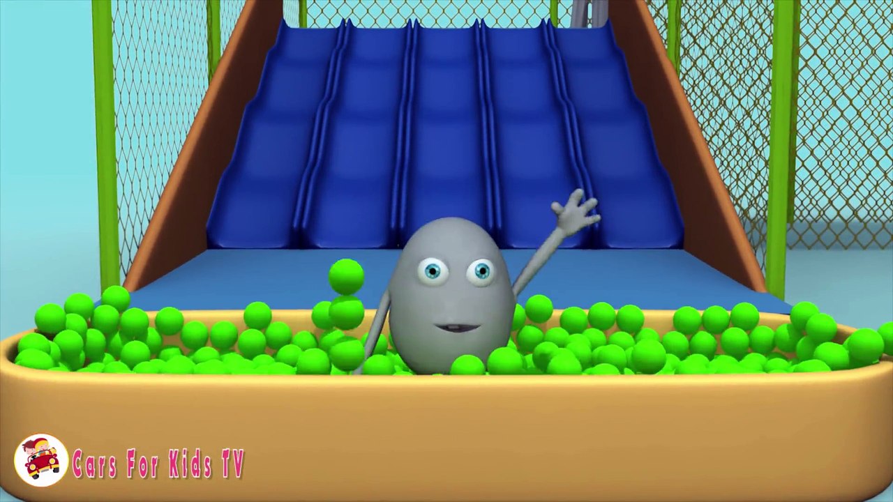 Learn Colors with  Surprise Eggs Balls For Children Indoor Playground Family Fun Play Area