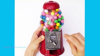 How to Draw a Gumball Candy Machine Easy