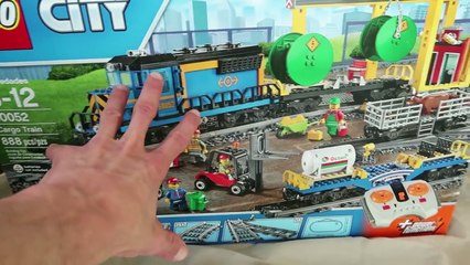 Lego Cargo Train Time Lapse Build and CRASH