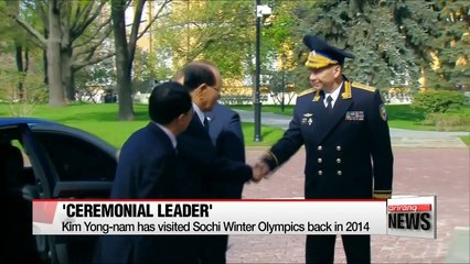 Who is Kim Yong-nam and why was he chosen to attend the Winter Olympics?