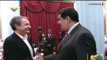 Maduro se reúne con Rodríguez Zapatero mientras esperan resultados del proceso de diálogo