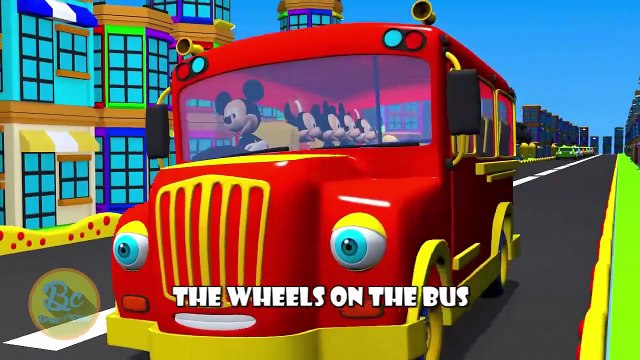 Mickey Mouse Clubhouse Wheels On The Bus | Nursery Rhymes | 3D Animation In HD From Binggo Channel