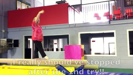 Gymnastics Fail - Big Mamas Epic Fall Off Beam