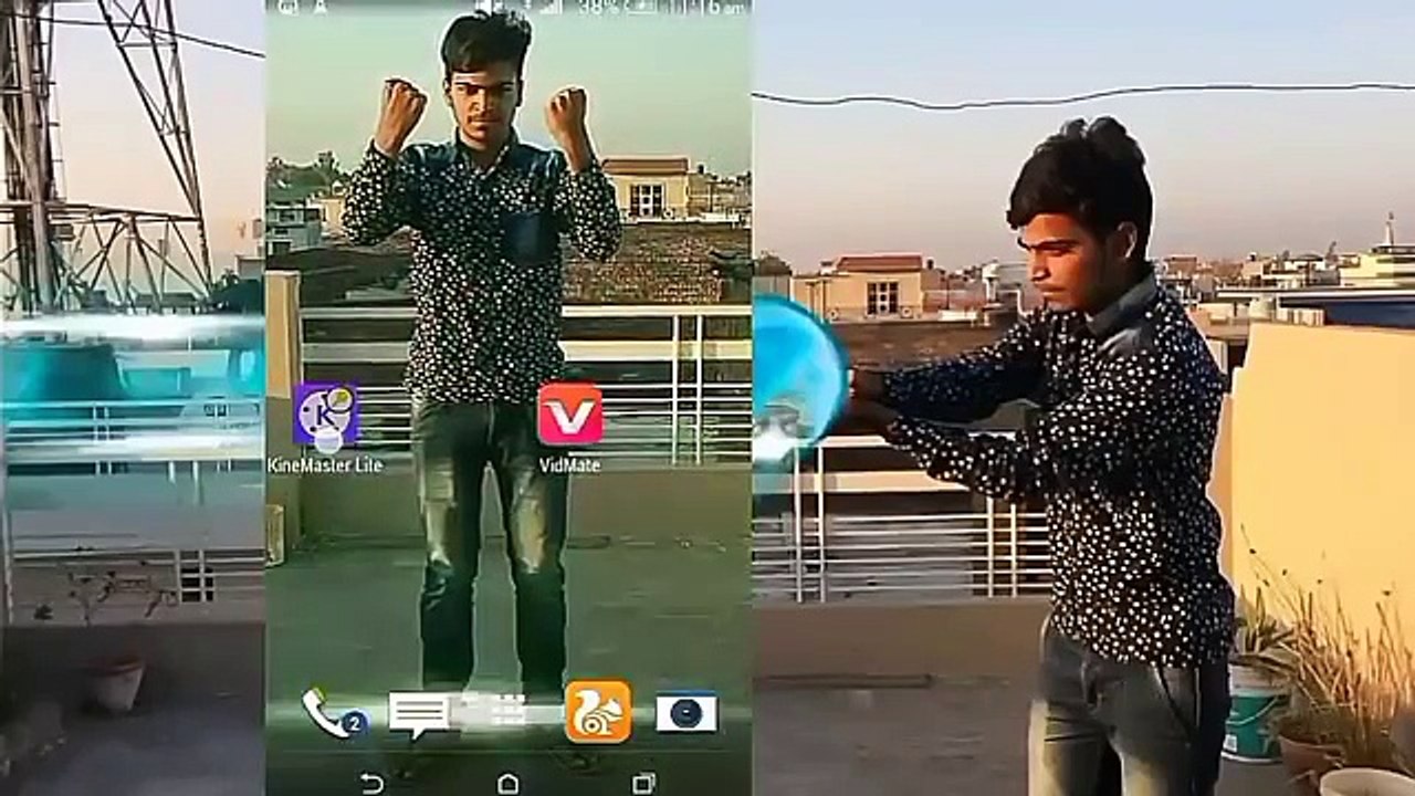 How to make superpower effect with kinemaster