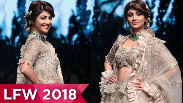 Shilpa Shetty BRIDAL Look At Lakme Fashion Week 2018