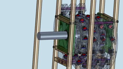 Perendev magnetic motor - SolidWorks model