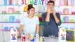 FACE SLIME CHALLENGE, Making slime only using your face and mouth! | Slimeatory #37