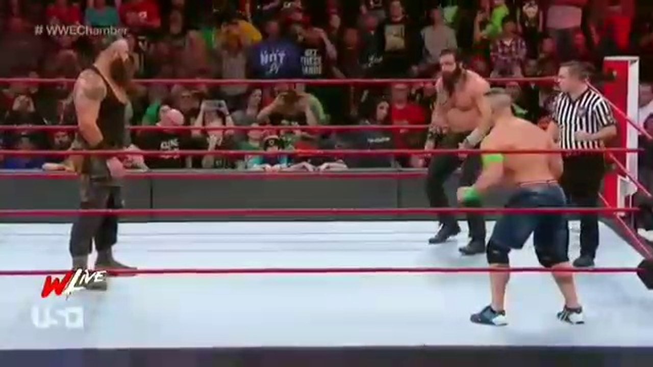 John Cena Vs  Braun Strowman Vs Elias  :WWE  Monday Night RAW 2-5-18 Highlights HD