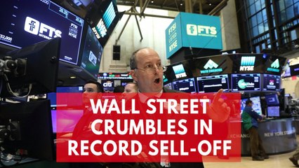 Dow Jones 'blood bath' sees biggest day drop in more than 6 years