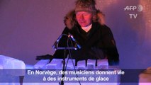 Un festival de musique et d'instruments de glace en Norvège