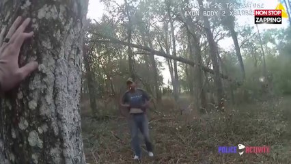 Etats-Unis : Un policier discute avec un suspect armé pour le calmer (Vidéo)