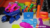 Play Doh Birthday!! Paw Patrol Rocky, Dinotrux Tye, Ton Ton, Roudy the Trash Tossing Garbage Truck