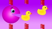 Colors for Children to Learn with Packman Cartoon Toys - Play Doh Duck - Colours for Kids to Learn