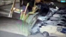 Wrecking of smuggled Jaguar, Mercedes Benz, Lexus units